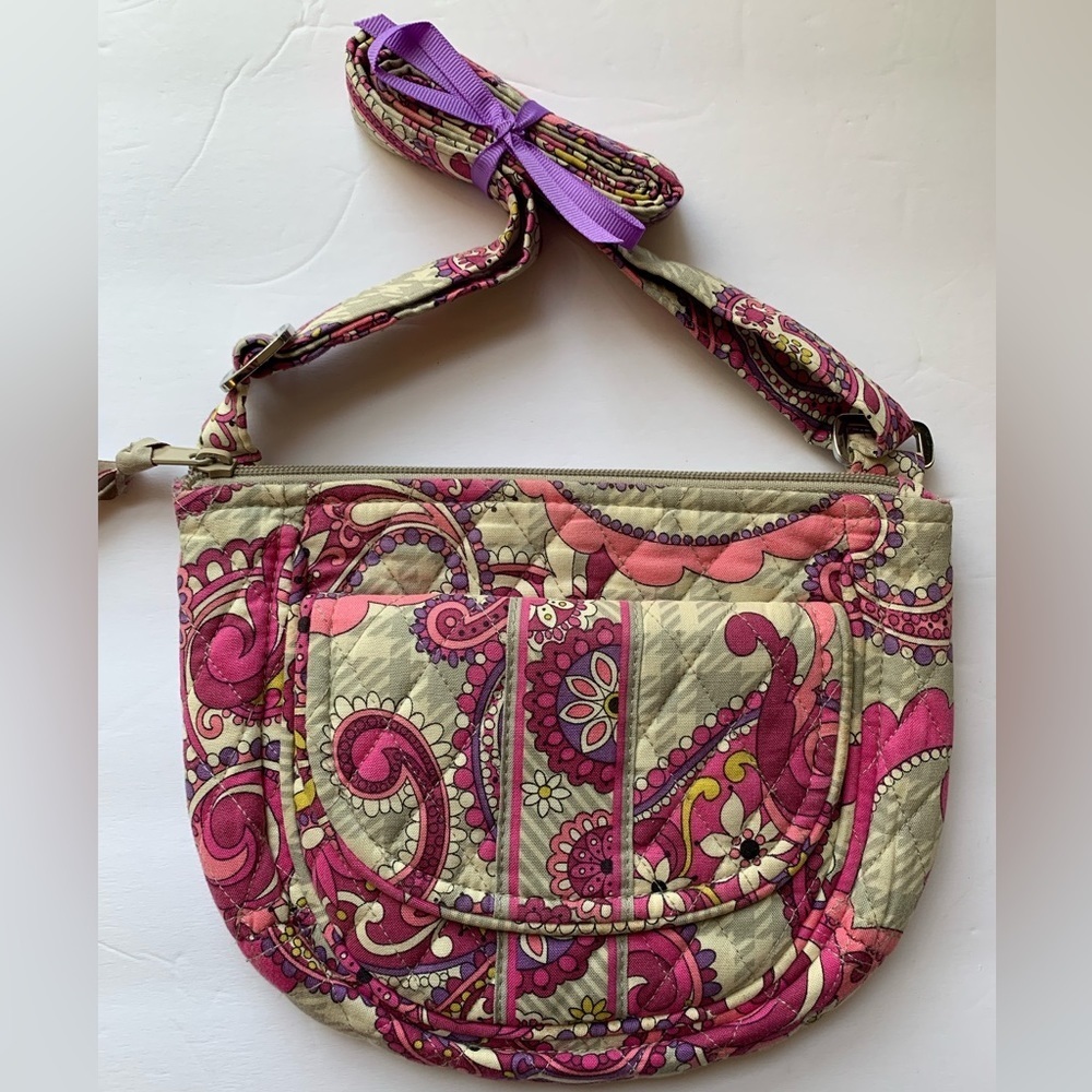 VERA BRADLEY CROSSBODY MINI CREAM/ MULTICOLOR HANDBAG 😍